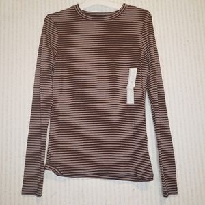 Striped Long Sleeve Shirt X Small a new day